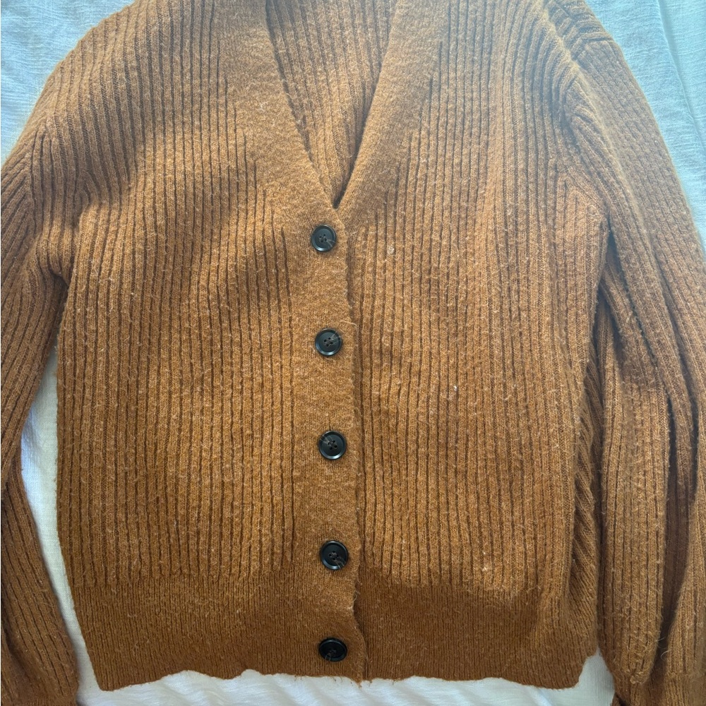 Burnt orange cardigan